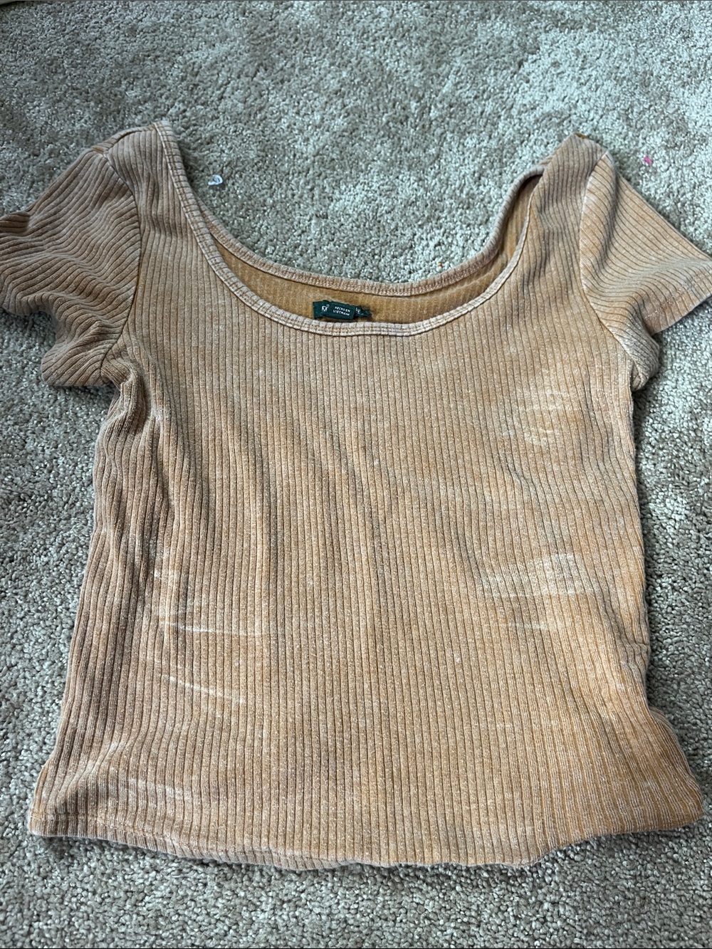 wild fable causal orangey yellow crop top